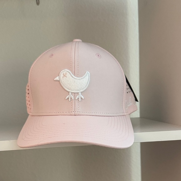 Bad Birdie Soft Pink Hat with Bird Embroidery - Picture 1 of 4